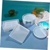 jojofuny 1 Set Coaster Molds for DIY Epoxy Resin Easy