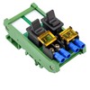 HCDC DIN Rail Mount Paddle Rocker Switch Module, 10Amp 250VAC