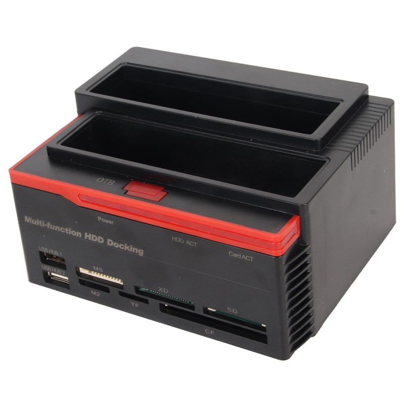 HDD Docking Station Dual Bay 480Mbps USB2.0 to SATA IDE
