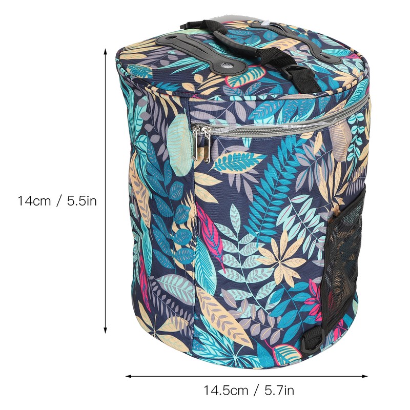 2Pcs Storage Bag 600D Oxford Cloth Printing MultiPocket Hand Strap