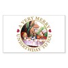 CafePress A Very Merry Unbirthday Rectangle Sticker Rectangle Bumper Sticker