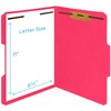 50 Red Fastener File Folders - 1/3 Cut Reinforced Tab