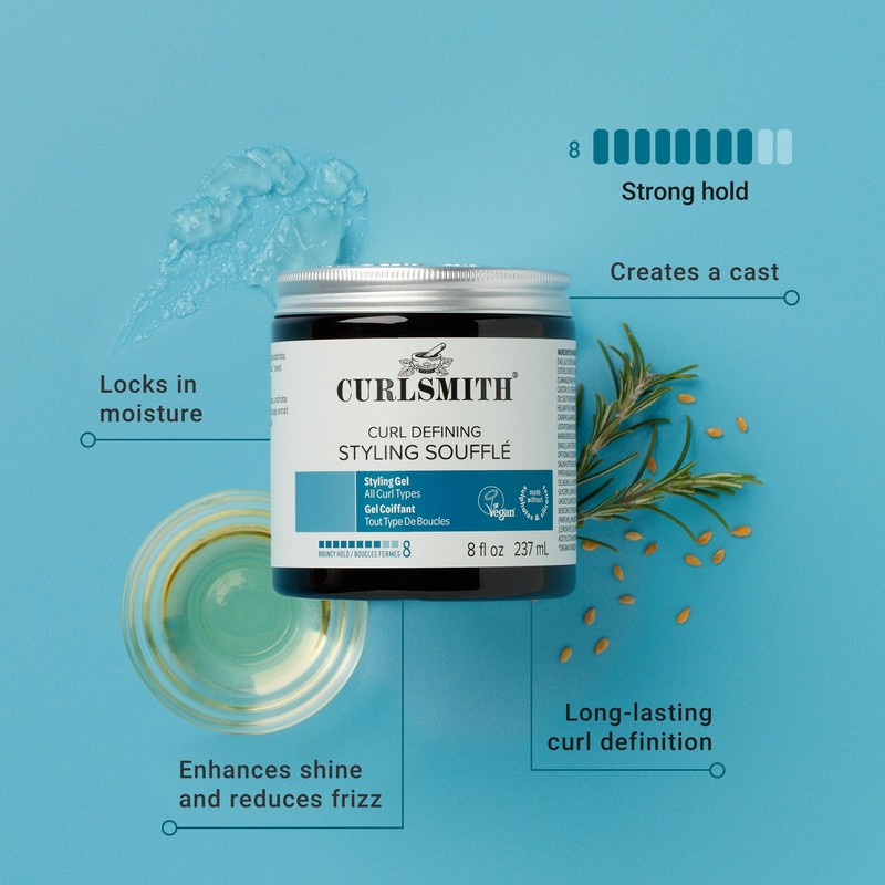 CURLSMITH Curl Defining Styling Soufflé - Strong Hold Gel, Definition