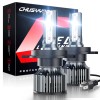 CHUSYYRAY 9003 H4 White LED High/Low Beam Headlight Bulbs Kit