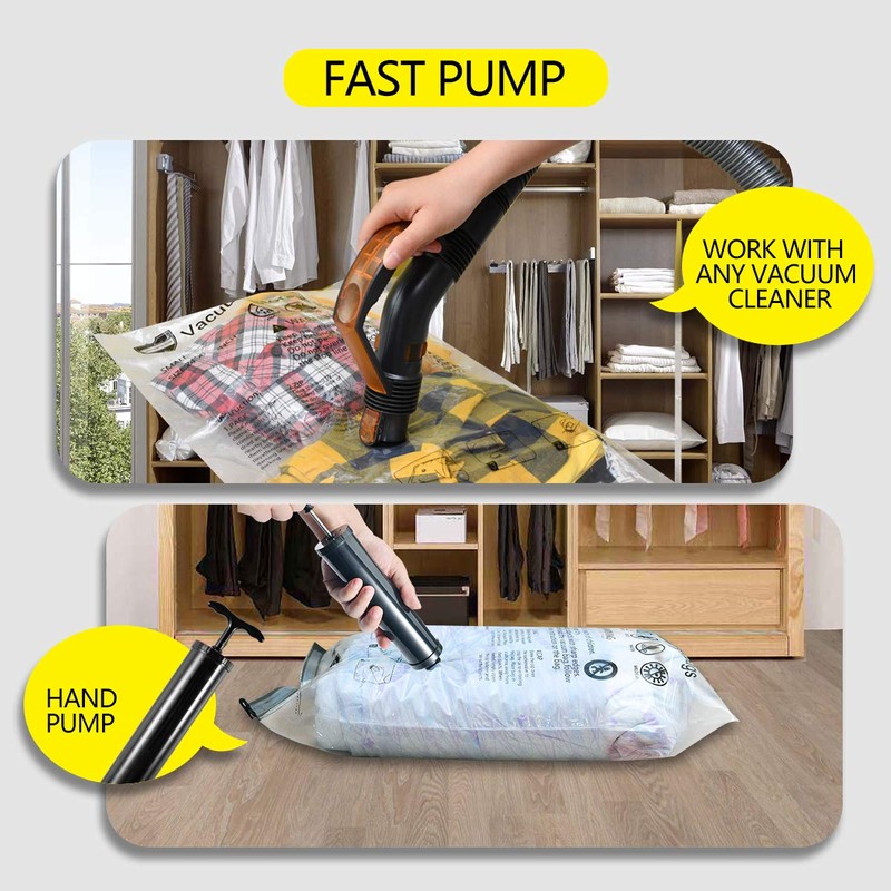 10 Pack Vacuum Storage Bags (5 x Large, 5 x