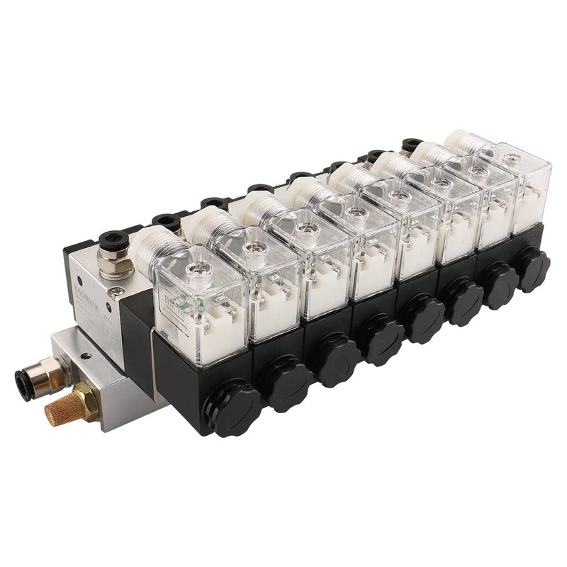 Baomain 8 Space Pneumatic Solenoid Valve 3V210-08 AC 110V PT1/4