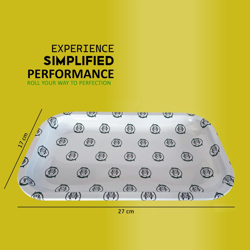 Grass Monkey Rolling Tray Metal 27 x 17 cm, GM2717