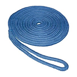 SeaSense 3/8" x 15' Double Braid Nylon Dockline, Blue