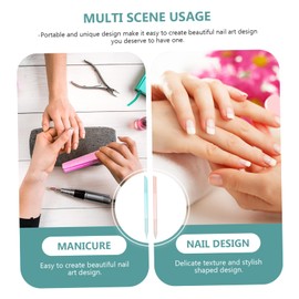 Outanaya 2pcs Portable Nail Files Stylish Manicure Tool for Polishing and Shaping Includes Files for Travel and Everyday Use