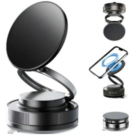 Soporte Para Celular Magnético Con Ventosa, Gira- 360 Grados                                                                                          