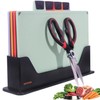 EZTICO 4-Piece Non-Toxic Cutting Board Set with Premium Scissors –