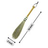Handmade Broom Bamboo Stick Handle Duster Brush,Natural Grass, Whisk Broom,Cleaning