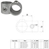 WITTKOWARE Pipe connector made of galvanised malleable cast iron, for