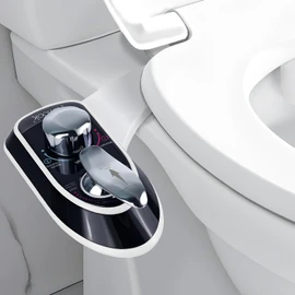 Toilet Attachment for Toilets Seat,Self-Cleaning Hot&Cold Water Bidet-Toilet Attachment for Hygiene,Non-Electric Bidets Sprayer, Adjustable Water Pressure with Bidet Hose for Feminine /Real Wash.