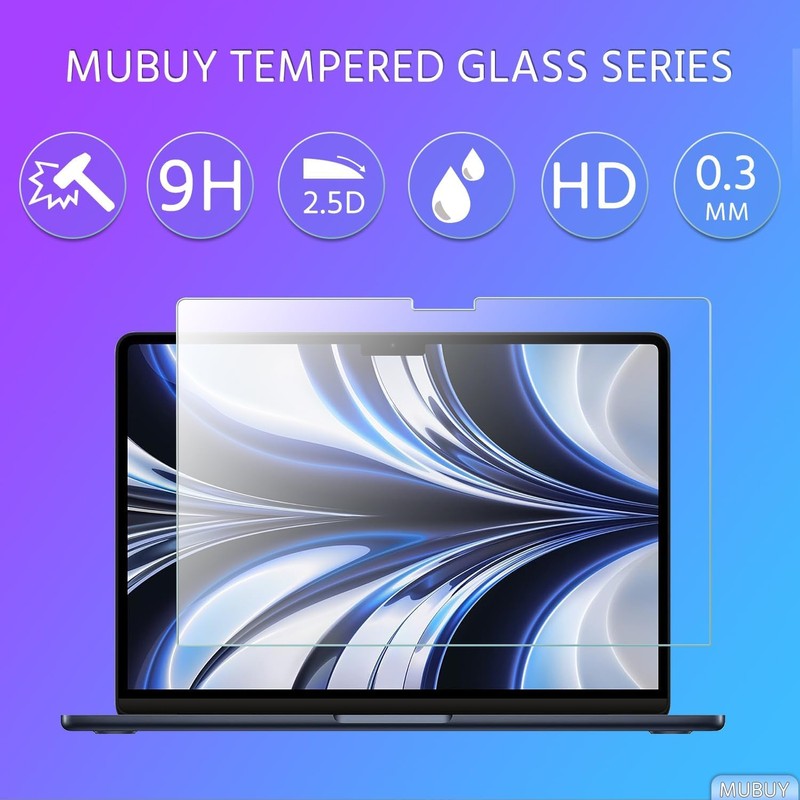 MUBUY-GOL 2 Pack Tempered Glass Screen Protector for 2026 New