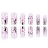 Peach Blossom Press On Nails Medium Square Nude Pink with