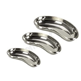 ComDent ® Kidney Trays 15cm, 20cm, 25cm, Emesis Basin, Stainless Steel, Veterinary Tray, Medical, Lab Trays Tools, CE (15 cm)