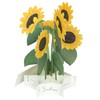 greeting life summer summer card blooming sunflower KE-50 yellow