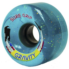 Sure-Grip Gravity Glitter Roller Skate Wheels Blue