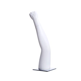 (MZ-ARM01) ROXYDISPLAY Table Top Arm Part Display Mannequin, Straight Pose. Fiberglass Material. Steel Base Included.