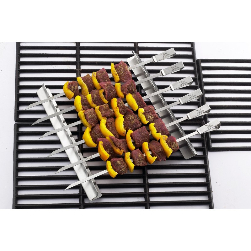 ZenUrban 870007 Grilling Kabob Rack with Skewers