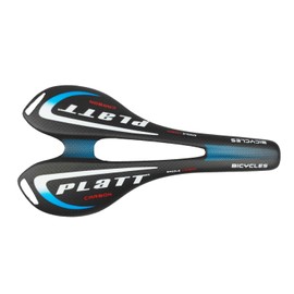 PLATT Bike Carbon Fiber Saddle Lightweigth Bicycle Seat for Road Bike and Mountain Bike 3K Matte,Blue