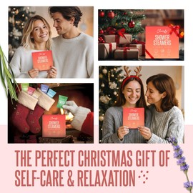 Cleverfy Shower Steamers Aromatherapy – Stocking Stuffers for Teen Girls, Women and Wife – Christmas Gifts for Teens and Women – White Elephant Gifts for Adults – 6 Tablets