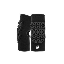 Reusch Men's Elbow Protector Deluxe Football Goalkeeper Elbow Pads Padded Bandage Compression for Adults Children Youth to Prevent Injury, Black, M