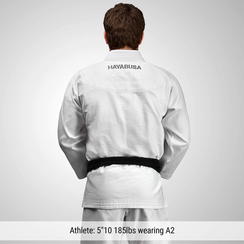 Hayabusa Ultra-Lightweight Pearlweave Jiu Jitsu Gi - White, A2