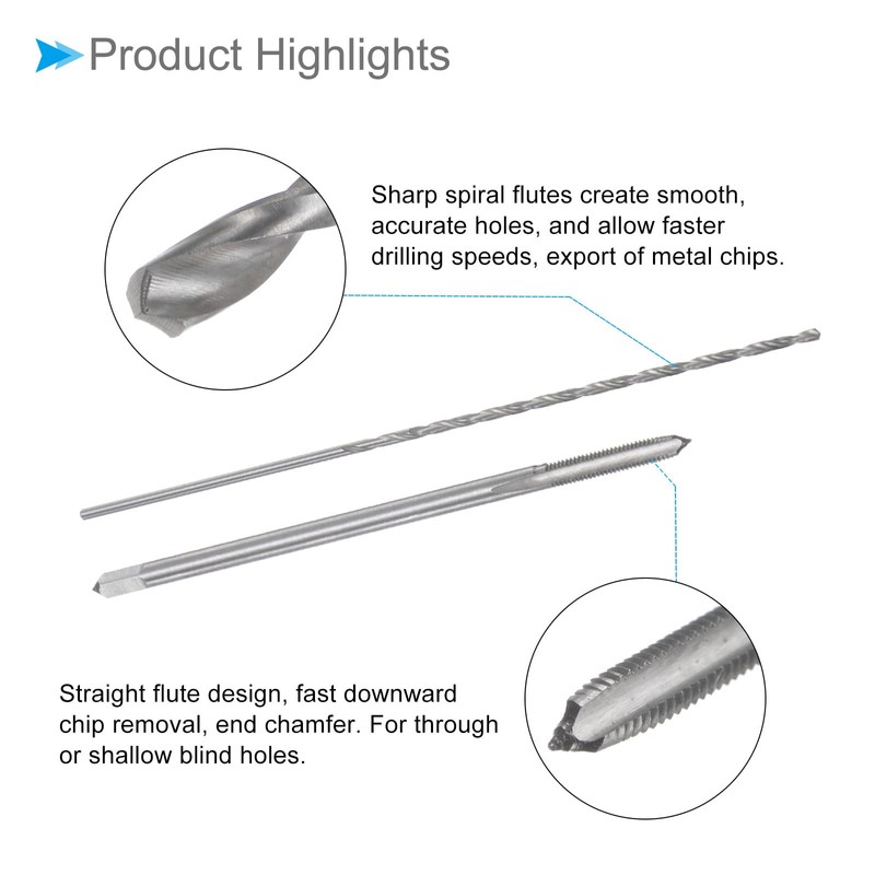 CoCud Tap and Drill Bit Set M3 x 0.5 Thread