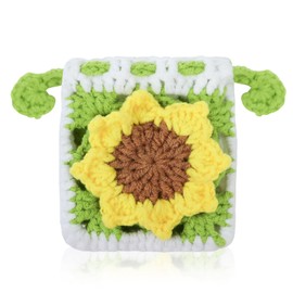 WisePoint Handmade Coin Bag Coin Purse Women Crochet Coin Purse for Women and Girls Coin Purse with Drawstring for Coin, Keys, White, S, crocheted