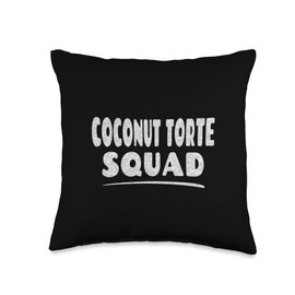 Celebrate Coconut Torte Coconut Torte Squad Throw Pillow, 16x16, Multicolor