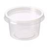 Sabco - 100pcs 4oz Clear Round Plastic Takeaway Sauce Pots
