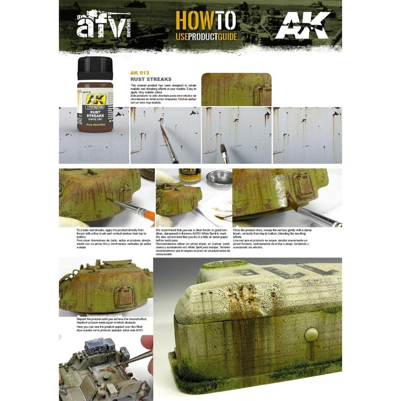 AK00013 AK Interactive - Rust Streaks effects model making wash