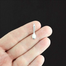 Unbranded 16 Spoon Charms Antique Silver 3D - SC887