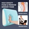 HOMBYS Lumbar Support Pillow for Recliner Chair, Memory Foam Back