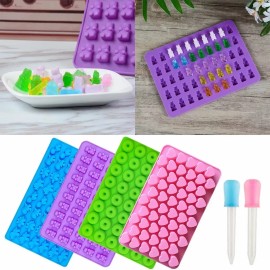 Generic Moldes De Silicona Candy Y Bandejas Para Cubitos De Hielo