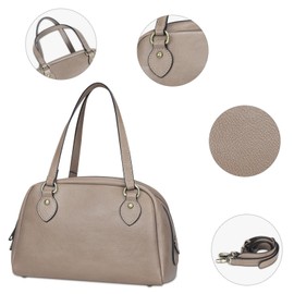 F.ZH Tote Bag, Shoulder Bag, Women's Handbag, Cross-body Mini Tote, Small, Mini Bag with Shoulder Strap, Stylish, Cute, Lightweight, Walking, Shopping, Travel, Commuting to Work, gray