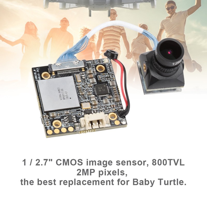 12M 7G Lens 800TVL 2 MP 155° NTSC / PAL