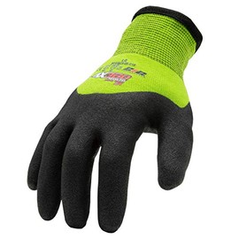 212 Performance Nitrile-Dipped, Cut-Resistant Cold Weather Hi-Viz Work Gloves (EN Level 5), Warm, Moisture-Resistant, Seamless, Textured Grip, Small