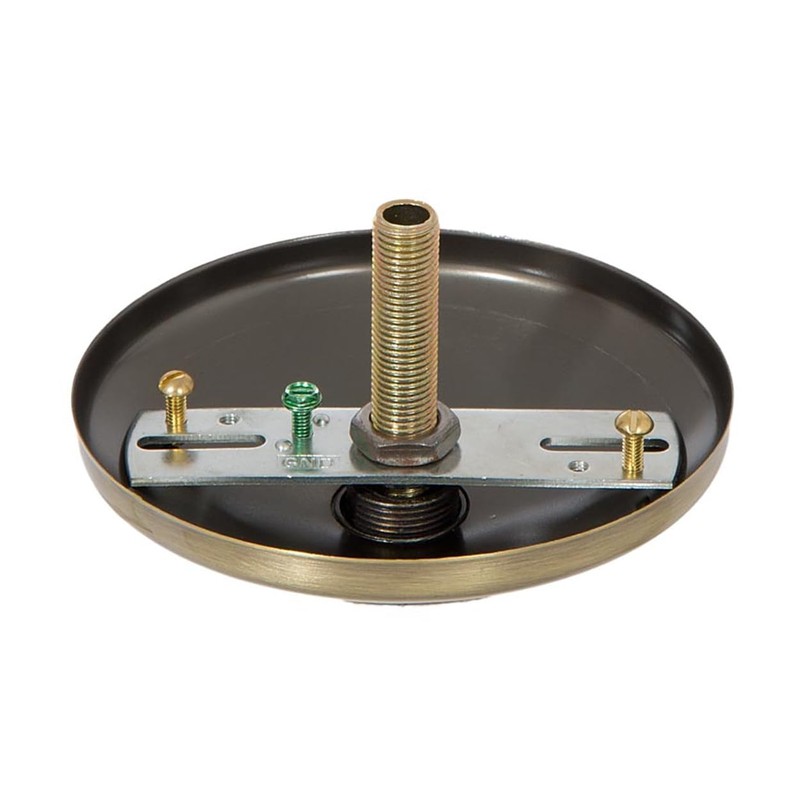 B&P Lamp® Screw Collar Canopy Kit (Antique Brass)