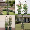 SDLDEER Garden Obelisk Trellis for Climbing Plants Outdoor, 1Pcs 6.7FT