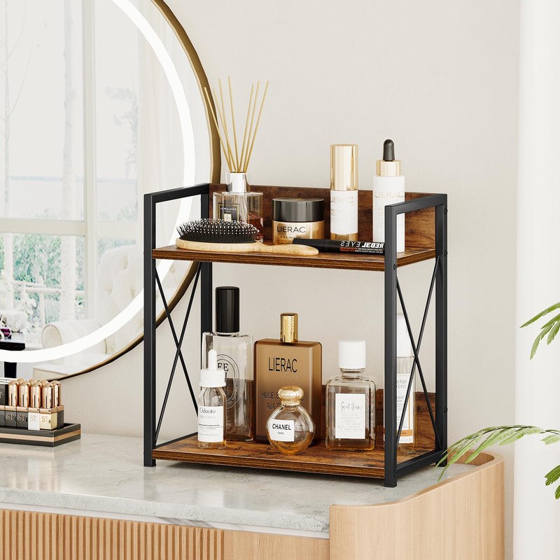 Giikin Kitchen Counter Shelf, Kitchen Countertop Organizer, 2 Tier Spice