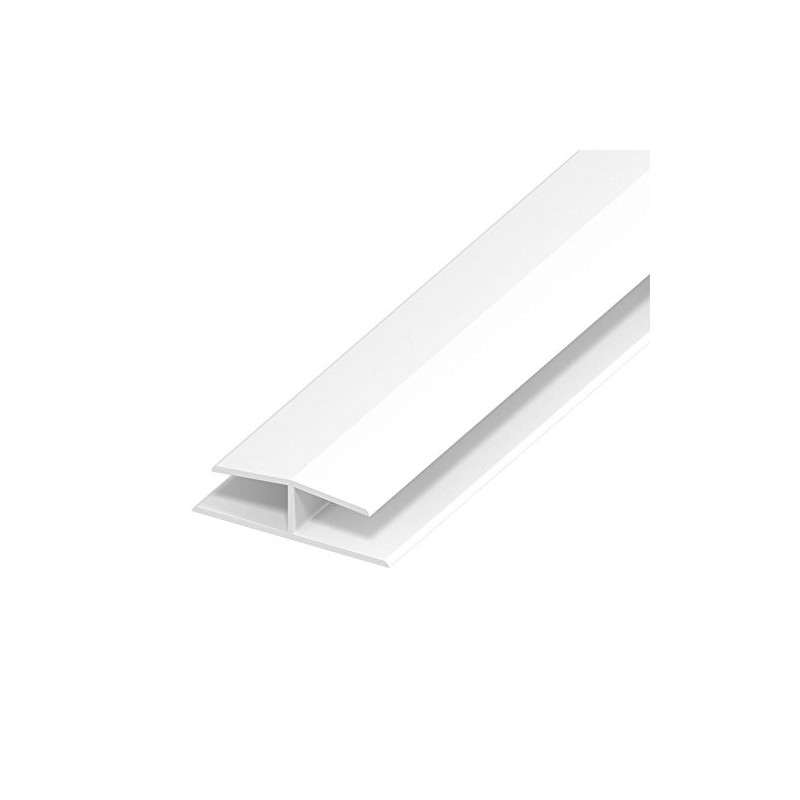 Black Ash 5m x 40mm Panel Joint Plastic PVC-u H-Section