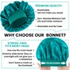 WLLHYF Silk Bonnet for Men, Satin Bonnet Double Layer Elastic