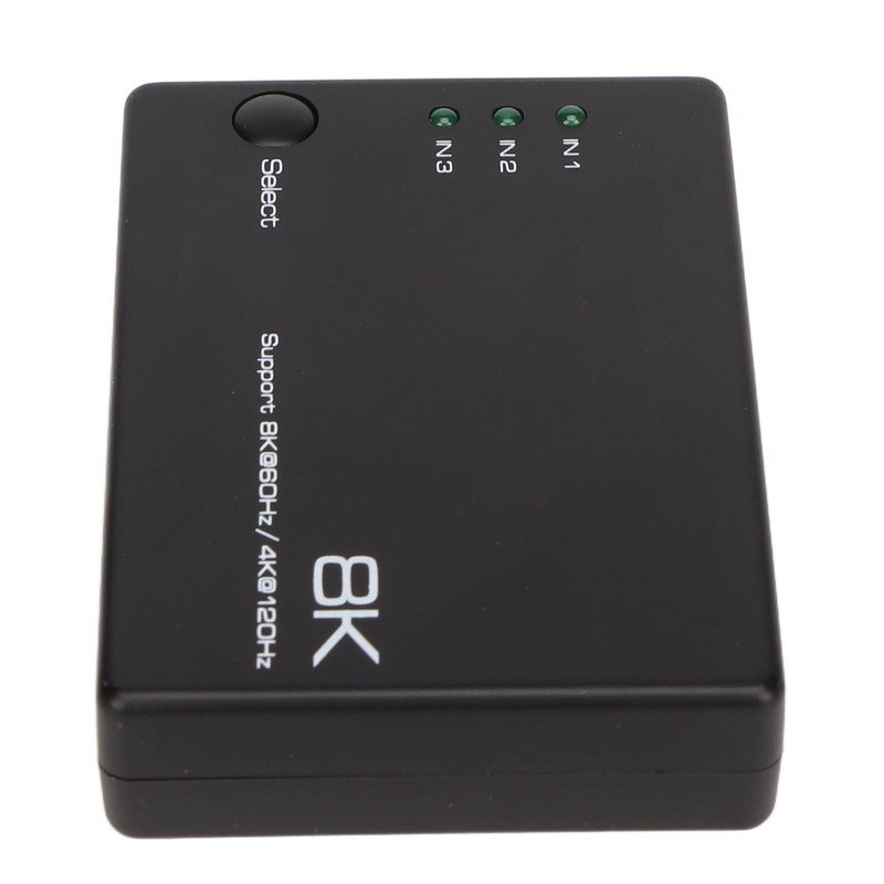 8K HD Switcher 3 In 1 Out 40Gbps Fast Stable