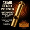 Loudest Brass Whistle Best Premium Emergency Whistle 125db+ One Piece