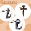 Shimeyao 30 Pieces Push Pin Hooks Push Pin Hangers 20