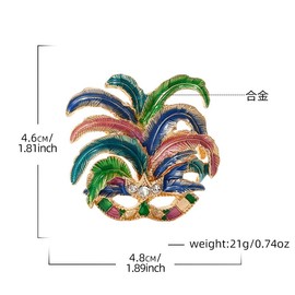 Shamrock Clover Hat Coin St Patrick's Day Brooch Mardi Gras Brooch Lapel Pins Party Decor Dress Accessories-mask