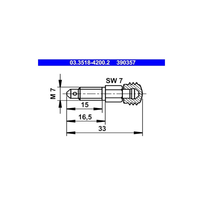 ATE 03.3518-4200.2 Bleeder Screw/Valve